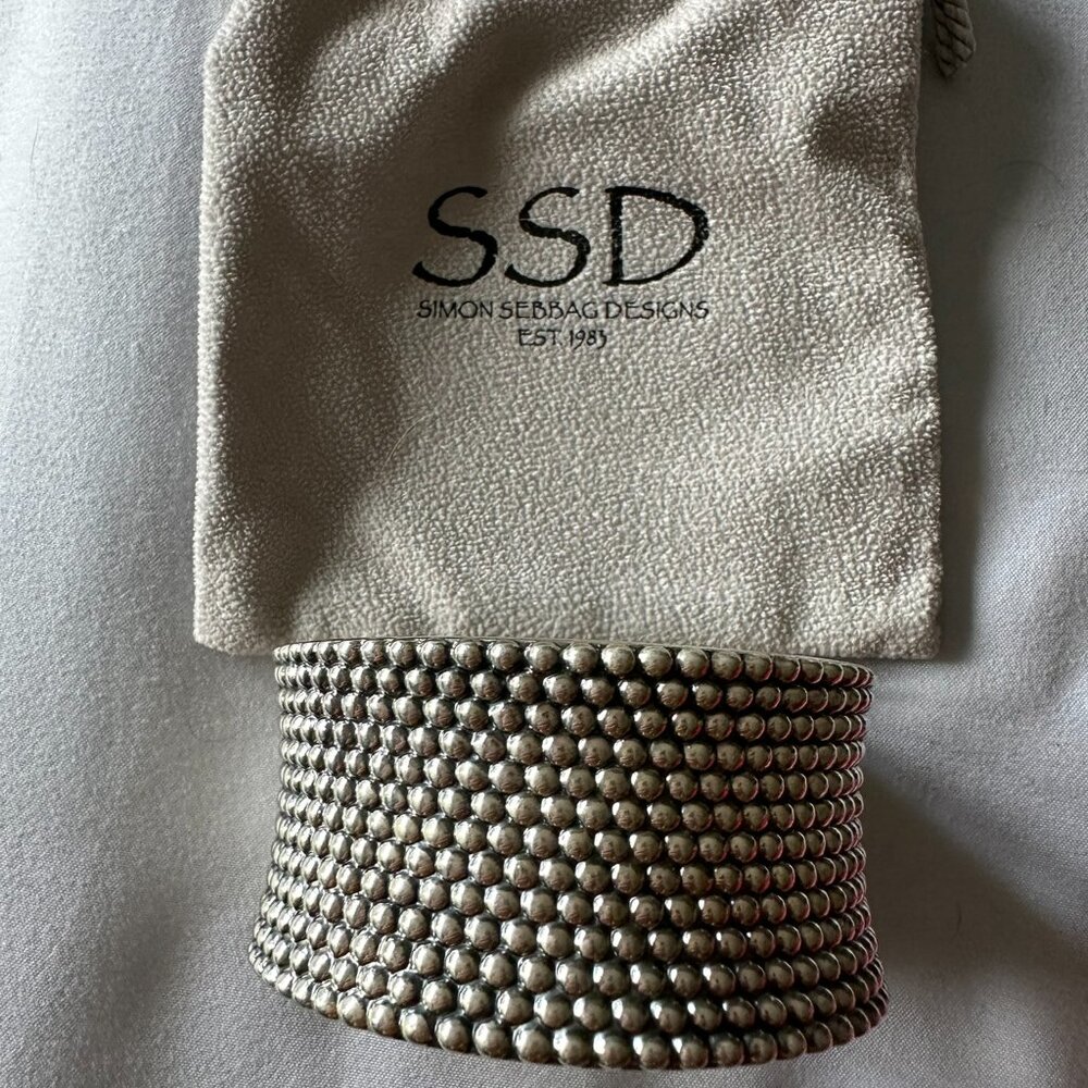 (sold on eBay) Simon Sebbag Sterling Silver Cuff Bracelet –